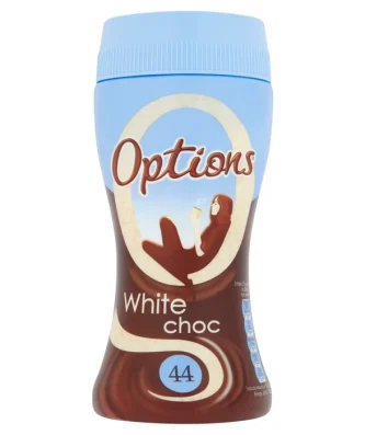 Options White Hot Chocolate Drink 220g