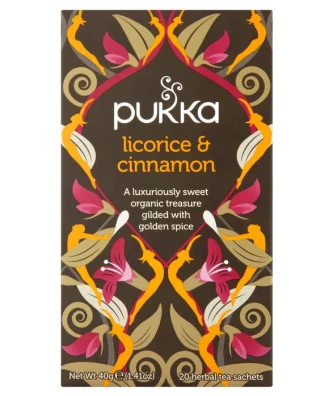 Pukka Organic Licorice & Cinnamon Tea Bags 20 per pack