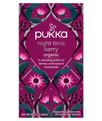 Pukka Night Time Berry Organic Herbal Tea 20 per pack