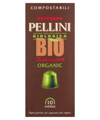 Pellini Luxury Organic Compostable Nespresso Compatible Coffee Capsules 10 per pack