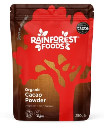 Rainforest Foods Organic Peruvian Cacao Powder 250g