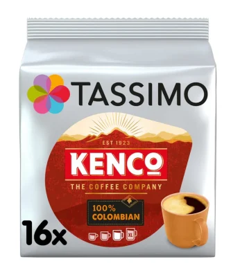 Tassimo Kenco 100% Colombian Coffee Pods 16 per pack
