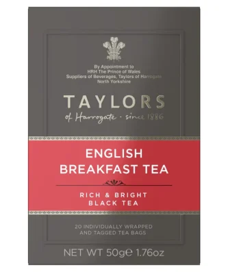 Taylors English Breakfast Teabags 20 per pack