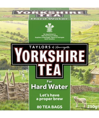 Yorkshire Hard Water Teabags 80 per pack