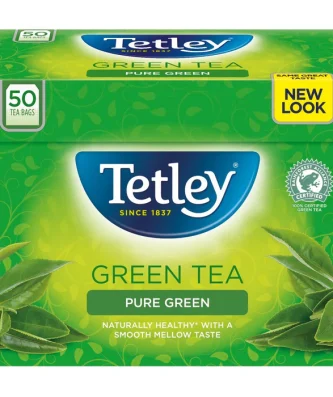 Tetley Pure Green Tea Bags 50 per pack