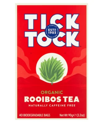 Tick Tock Organic Rooibos Redbush Tea Bags 40 per pack