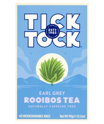 Tick Tock Rooibos Earl Grey Tea Bags 40 per pack