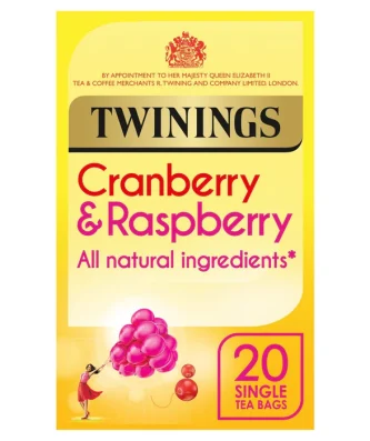 Twinings Cranberry & Raspberry Tea 20 Tea Bags