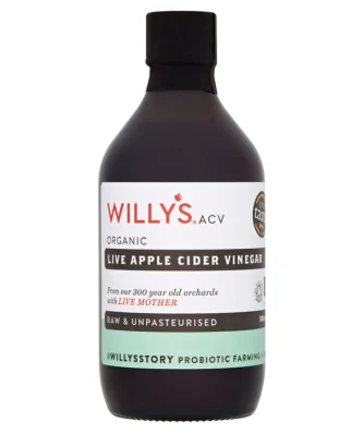 Willy's Organic Live Apple Cider Vinegar with The Mother 500ml