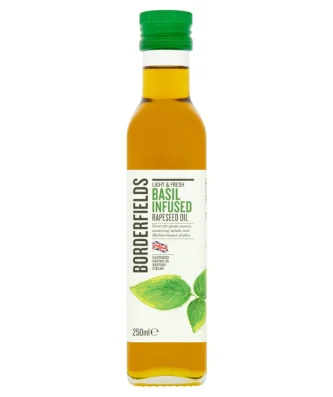 Borderfields Cold Pressed Rapeseed Oil Basil Infusion 250ml