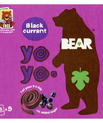 BEAR Fruit Yoyos Blackcurrant Multipack 5 x 20g