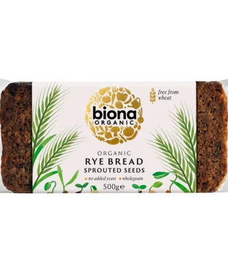 Biona Organic Yeast Free Vitality Rye Bread with Sprouted Seeds 500g