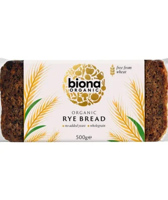 Biona Organic Rye Bread Sliced 500g