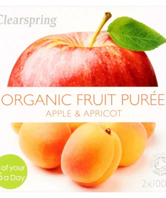 Clearspring Organic Apple & Apricot Dessert 2 x 100g