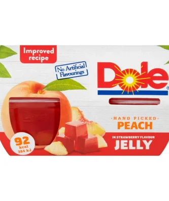 Dole Fruit & Jelly Peaches 4 x 123g