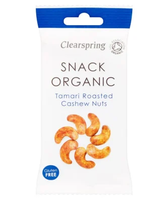 Clearspring Gluten Free Organic Tamari Roasted Cashew Nuts 30g