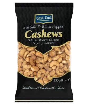 East End Sea Salt & Black Pepper Cashew Nuts 250g
