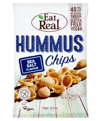 Eat Real Hummus Sea Salt Flavoured Chips 135g