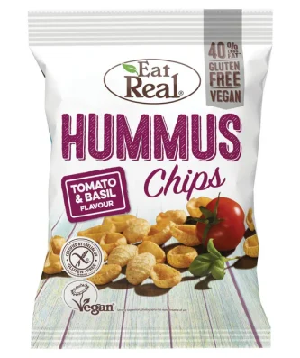 Eat Real Hummus Tomato & Basil Flavoured Chips 135g