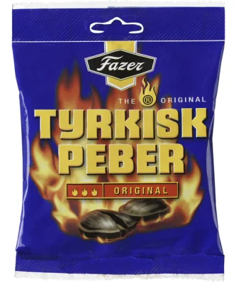 Fazer Tyrkisk Peber Original Hot Salmiak & Pepper Candy 120g