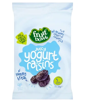 Fruit Bowl Raisin Yogurt Flakes 5 x 25g