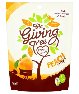 The Giving Tree Freeze Dried Peach Crisps 18g - Special Offer
