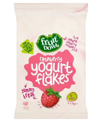 Fruit Bowl Raspberry Yogurt Flakes 5 x 21g