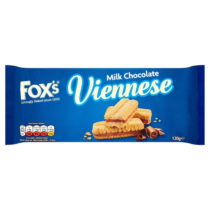 Fox's Biscuits Milk Chocolate Viennese 120g
