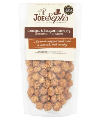 Joe & Seph's Caramel & Belgian Chocolate Popcorn 80g