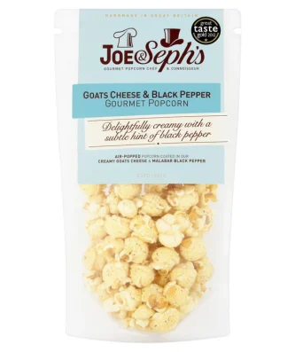 Joe & Seph's Goats Cheese & Black Pepper Popcorn 70g