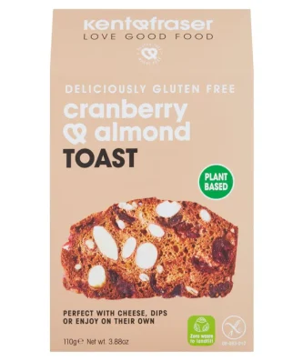 Kent & Fraser Gluten Free Cranberry & Almond Toast 110g
