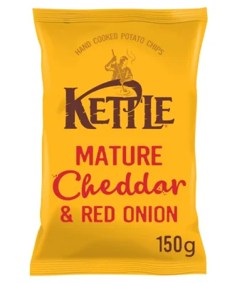 Kettle Chips Mature Cheddar & Red Onion 150g