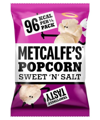 Metcalfe's Sweet 'N' Salt Popcorn Sharing Bag 80g