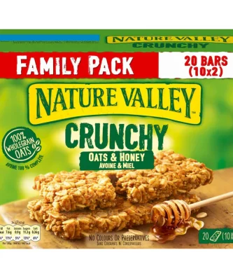 Nature Valley Crunchy Oats & Honey Cereal Bars Family Pack 10 x 42g