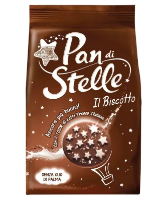 Pan Di Stelle Chocolate Biscuits with Milk Hazelnuts and Cocoa 350g