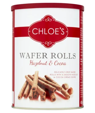 Chloe's Hazelnut & Cocoa Wafers 400g