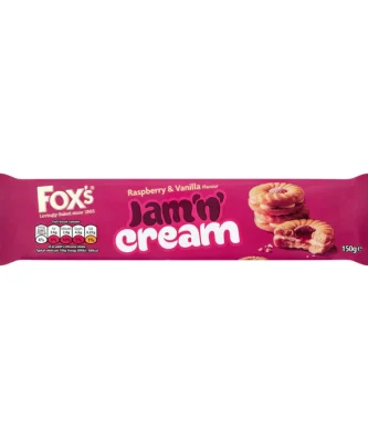 Fox's Jam 'n Cream Rings 150g