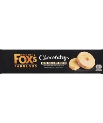 Fox's Biscuits Chocolatey White Chocolate Rounds 130g