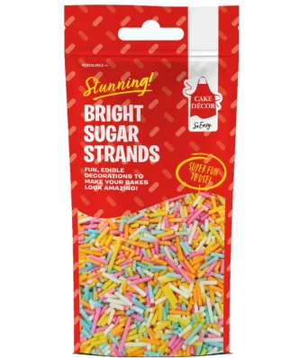 Cake Decor Stunning Bright Strand Sprinkles 50g