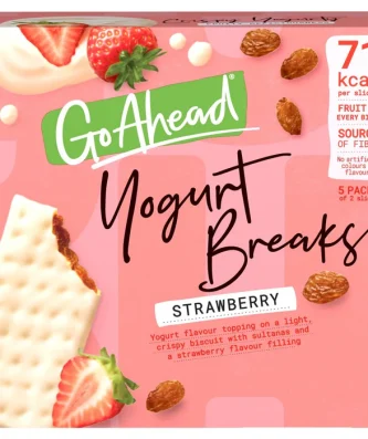 Go Ahead Strawberry Fruit Yogurt Breaks Snack Bars 4 per pack
