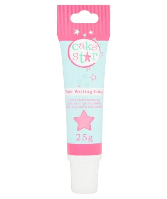 Cake Star Pink Writing Icing 25g