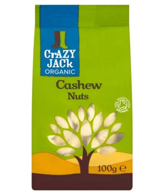 Crazy Jack Organic Cashew Nuts 100g
