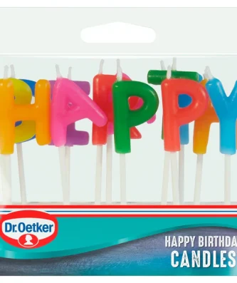 Dr. Oetker Lettered Happy Birthday Candles