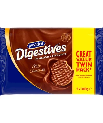 McVitie's Digestives Milk Chocolate Biscuits Twin Pack 2 x 316g