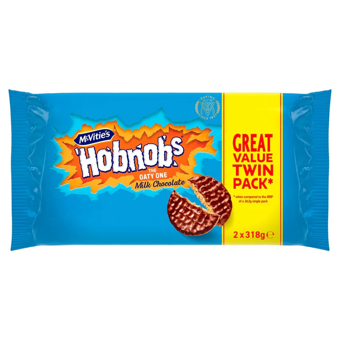 McVitie's Hobnobs Milk Chocolate Twin Pack 2 x 300g