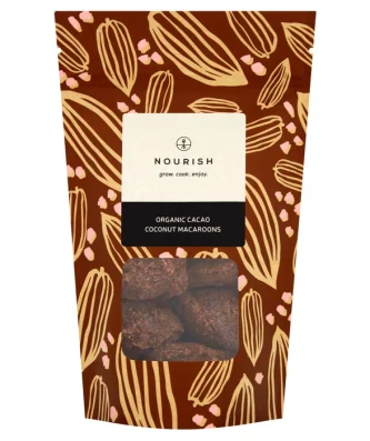 Nourish Organic Cacao Coconut Macaroons 140g