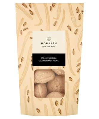 Nourish Organic Vanilla Coconut Macaroons 110g