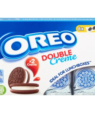 Oreo Double Creme Chocolate Sandwich Biscuit Lunchbox 6 per pack