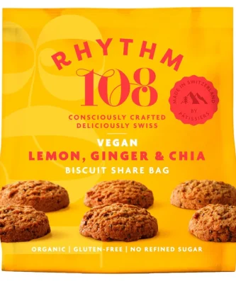 Rhythm108 Ooh La La Tea Biscuits Lemon & Ginger Buscuit 135g
