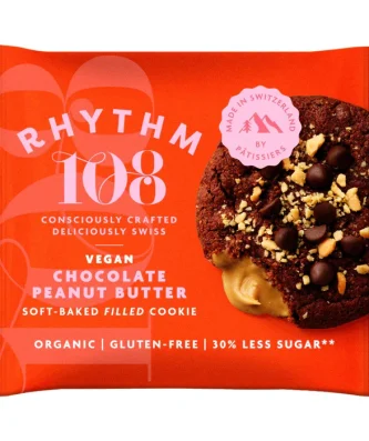 Rhythm108 Chocolate Peanut Butter Soft Baked Filled Cookie 50g
